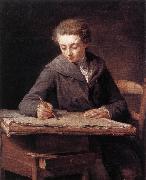 LePICIeR, Nicolas-Bernard The Young Draughtsman dg Norge oil painting reproduction